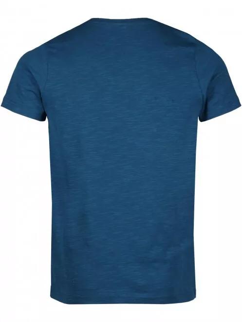 Fundango Jaggy Structured Tshirt férfi rövid ujjú póló sötétkék színben 3