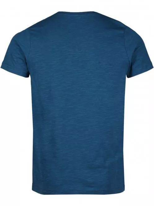 Fundango Jaggy Structured Tshirt férfi rövid ujjú póló sötétkék színben 5
