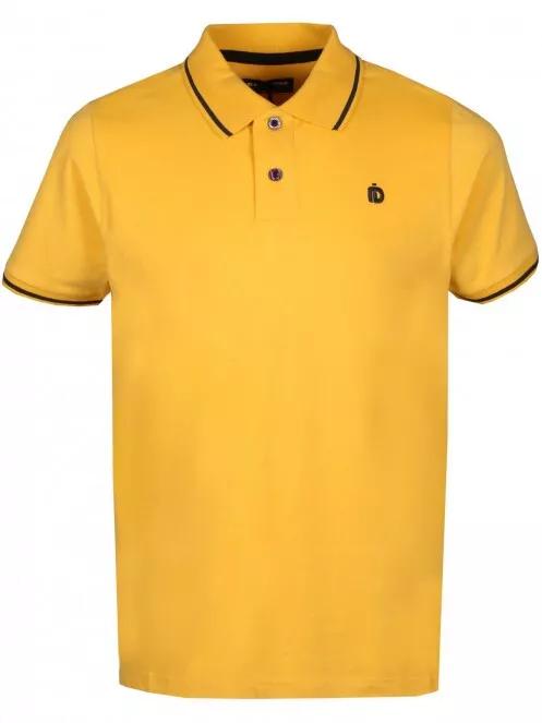 Fundango Incognito Poloshirt férfi galléros póló sárga színben 6