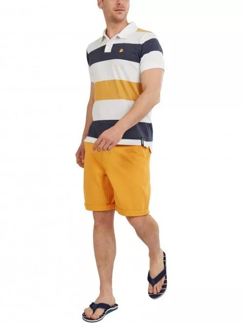 Fundango Incognito stripe Poloshirt férfi galléros póló fehér színben 5