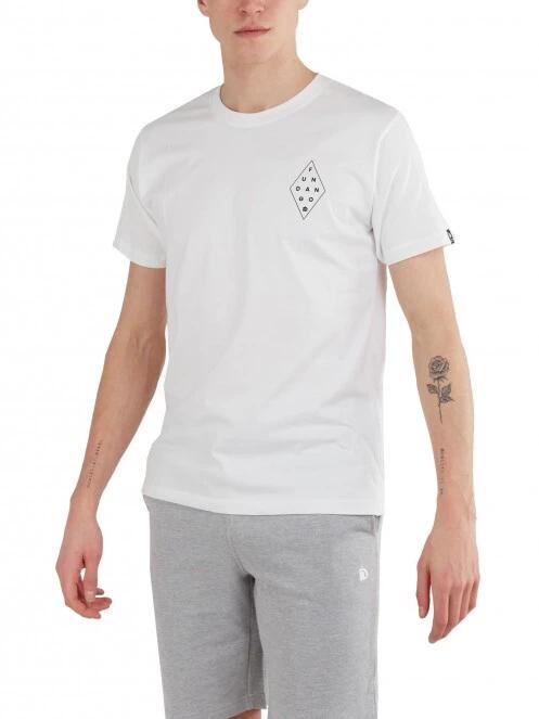 Fundango Basic - T Logo-1 T-shirt férfi rövid ujjú póló fehér színben 2