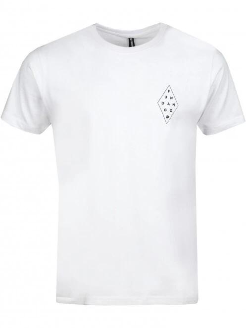 Fundango Basic - T Logo-1 T-shirt férfi rövid ujjú póló fehér színben 7