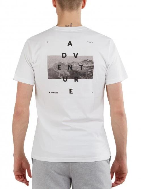 Fundango Basic - T Logo-1 T-shirt férfi rövid ujjú póló fehér színben 3