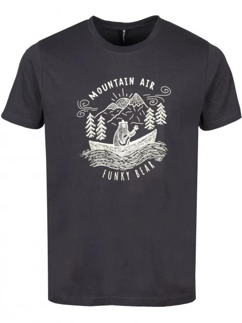 Fundango Basic - T Logo-2 T-shirt bagossy rövid ujjú póló fekete színben 2