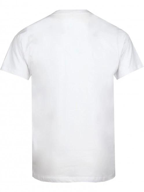 Fundango Basic - T Logo-4 T-shirt férfi rövid ujjú póló fehér színben 7