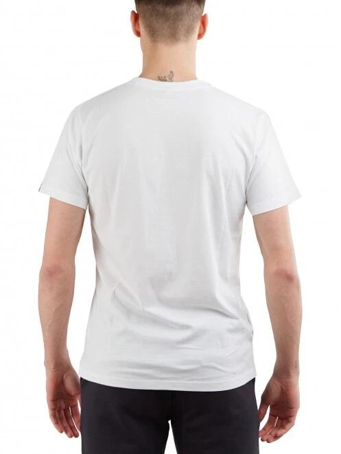 Fundango Basic - T Logo-4 T-shirt férfi rövid ujjú póló fehér színben 3