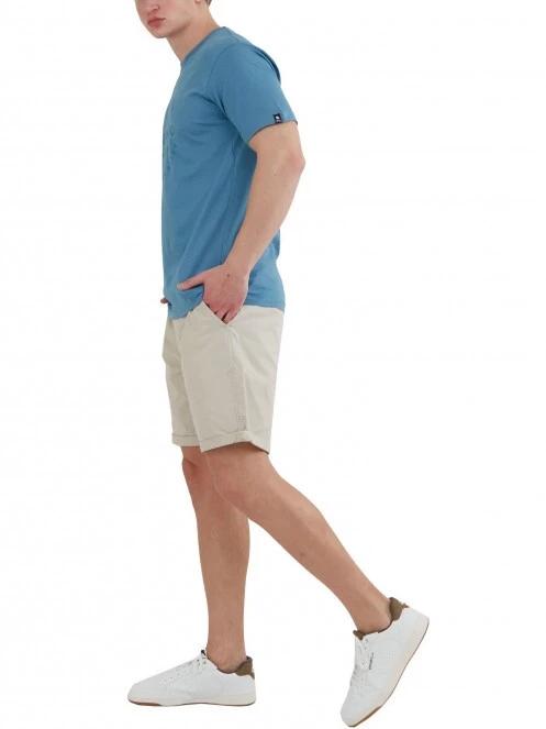 Fundango Basic - T Logo-4 T-shirt férfi rövid ujjú póló kék színben 4
