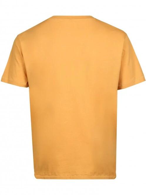 Fundango Basic - T Logo-4 T-shirt férfi rövid ujjú póló sárga színben 7