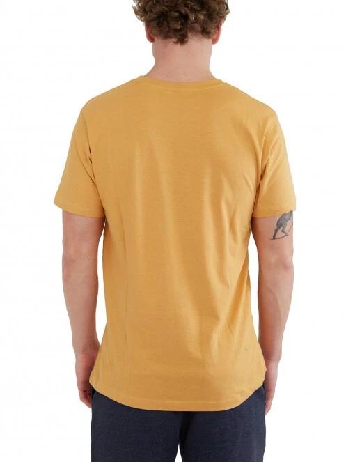 Fundango Basic - T Logo-4 T-shirt férfi rövid ujjú póló sárga színben 3