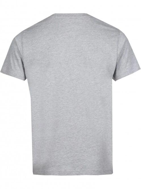 Fundango Basic - T Logo-4 T-shirt férfi rövid ujjú póló szürke színben 7