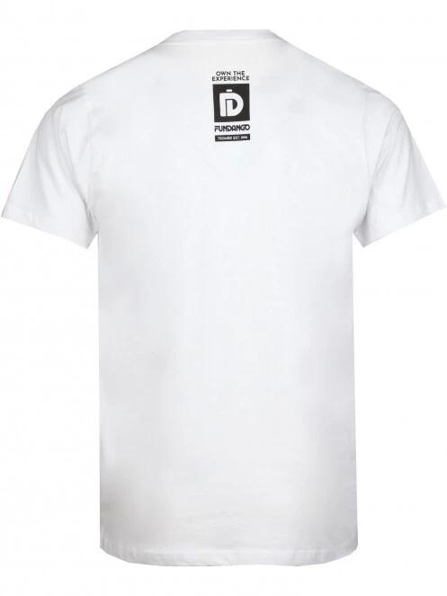 Fundango Basic - T Logo-9 T-shirt férfi rövid ujjú póló fehér színben 7