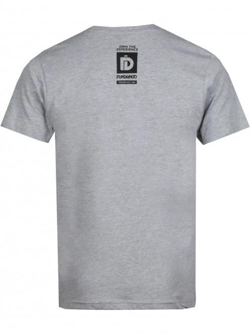 Fundango Basic - T Logo-9 T-shirt férfi rövid ujjú póló szürke színben 8