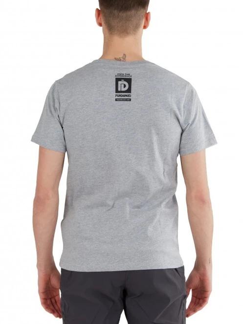 Fundango Basic - T Logo-9 T-shirt férfi rövid ujjú póló szürke színben 3