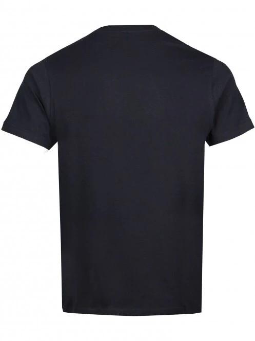 Fundango Basic - T Logo-10 T-shirt férfi rövid ujjú póló fekete színben 8