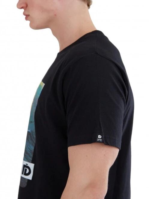 Fundango Basic - T Logo-10 T-shirt férfi rövid ujjú póló fekete színben 6