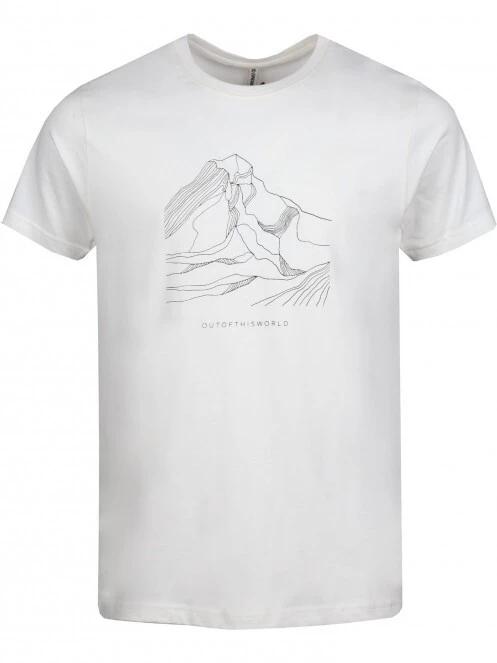 Fundango Basic - T Logo-11 T-shirt férfi rövid ujjú póló fehér színben 6