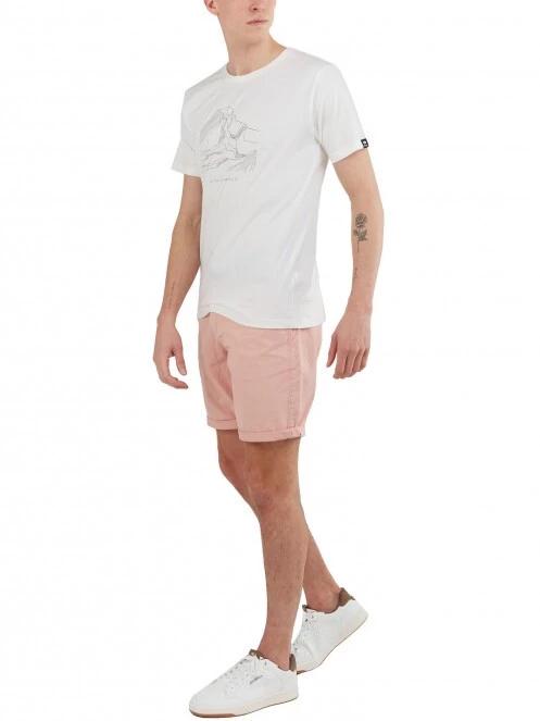Fundango Basic - T Logo-11 T-shirt férfi rövid ujjú póló fehér színben 4