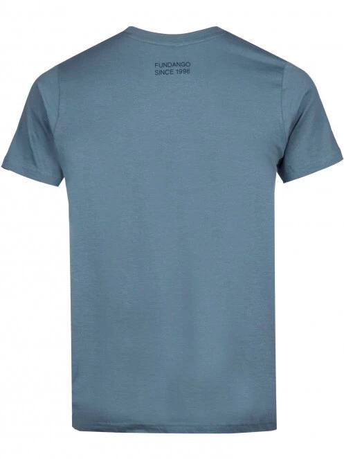 Fundango Jaggy Pocket T-shirt férfi rövid ujjú póló kék színben 7