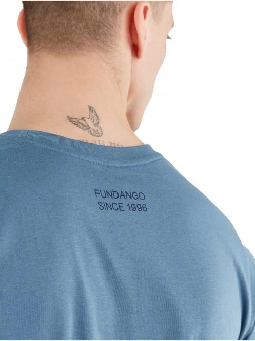 Fundango Jaggy Pocket T-shirt férfi rövid ujjú póló kék színben 5