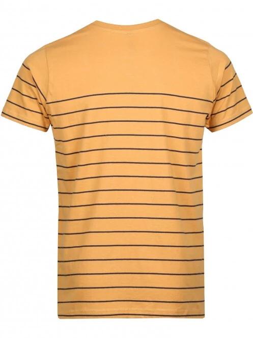 Fundango Jaggy Pocket T-shirt férfi rövid ujjú póló sárga színben 7