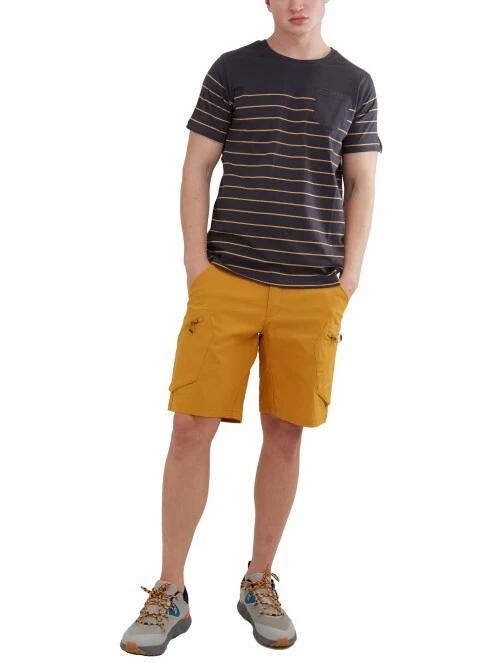 Fundango Jaggy Pocket T-shirt férfi rövid ujjú póló szürke színben 4