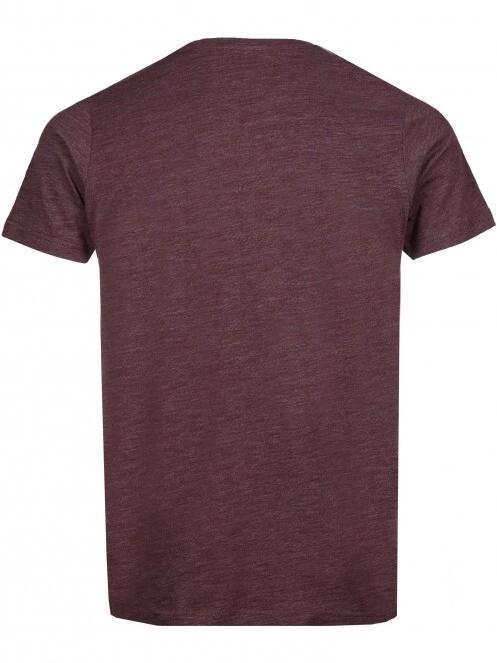Fundango Jaggy Structured T-Shirt férfi rövid ujjú póló piros színben 8