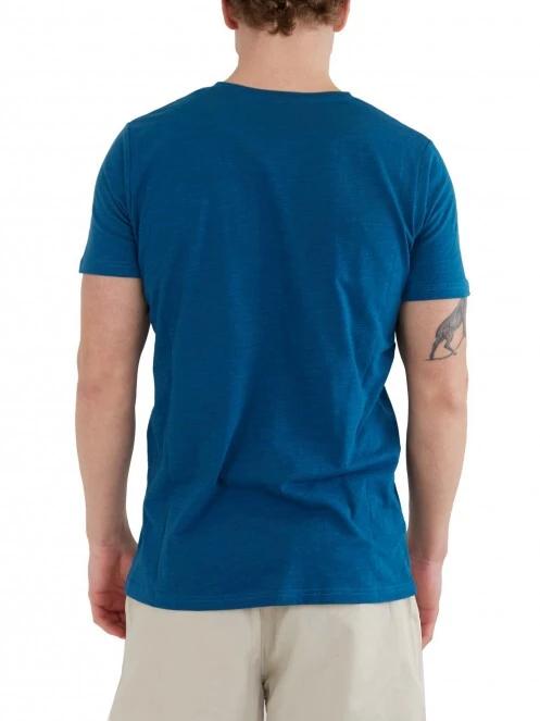 Fundango Jaggy Structured T-Shirt férfi rövid ujjú póló kék színben 3