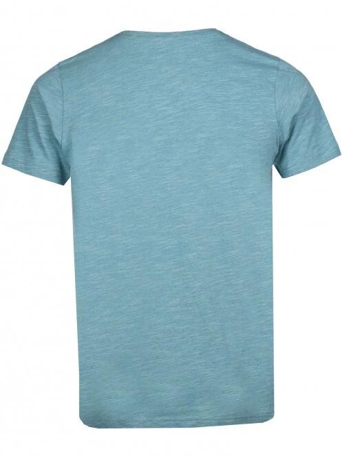 Fundango Jaggy Structured T-Shirt férfi rövid ujjú póló zöld színben 8
