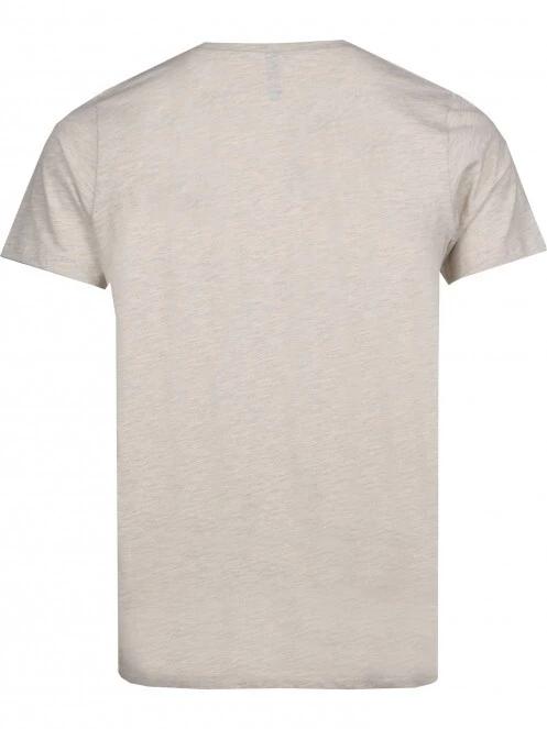 Fundango Jaggy Structured T-Shirt férfi rövid ujjú póló homok színben 8