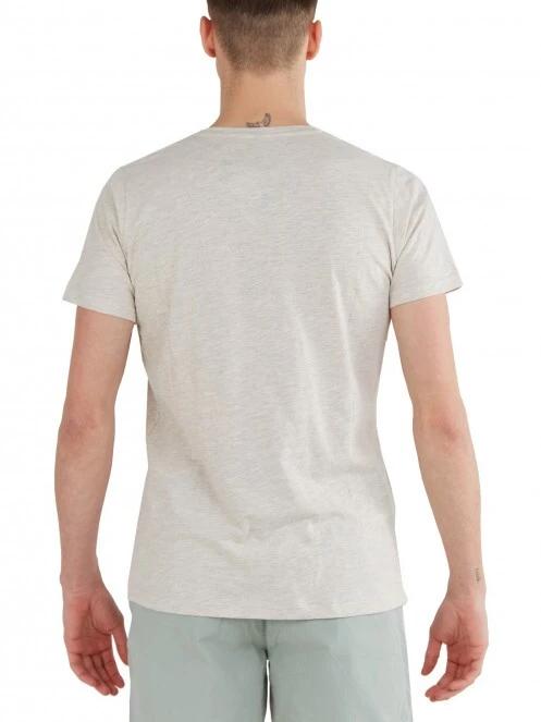Fundango Jaggy Structured T-Shirt férfi rövid ujjú póló homok színben 3
