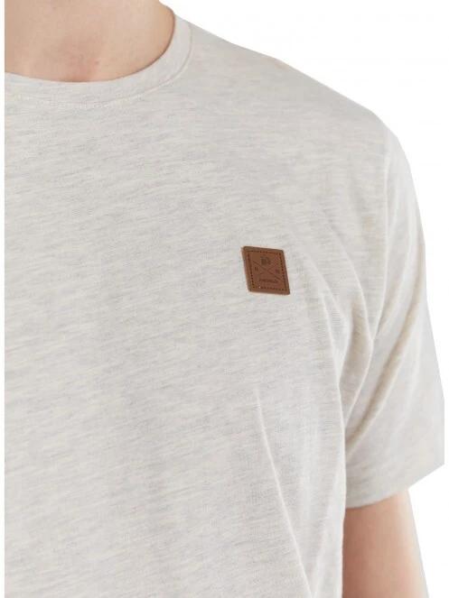 Fundango Jaggy Structured T-Shirt férfi rövid ujjú póló homok színben 5