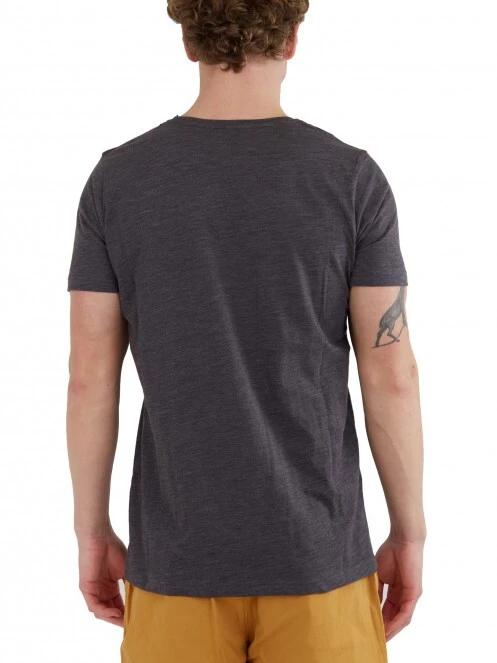 Fundango Jaggy Structured T-Shirt férfi rövid ujjú póló fekete színben 3