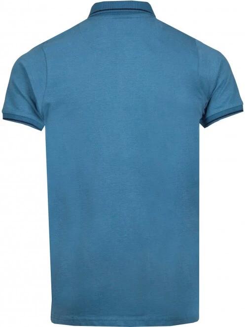 Fundango Incognito Mono Poloshirt férfi galléros póló kék színben 8