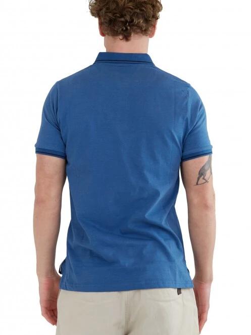 Fundango Incognito Mono Poloshirt férfi galléros póló kék színben 3