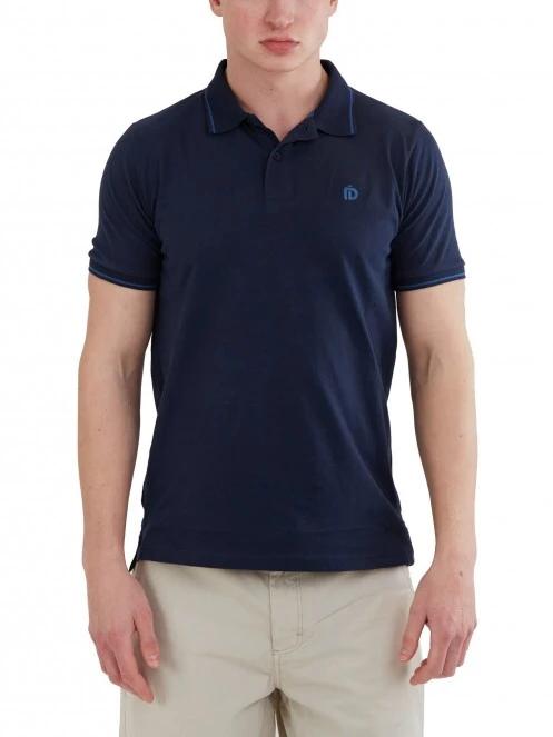 Fundango Incognito Mono Poloshirt férfi galléros póló sötétkék színben 2