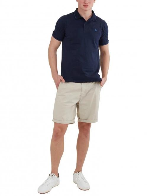 Fundango Incognito Mono Poloshirt férfi galléros póló sötétkék színben 4