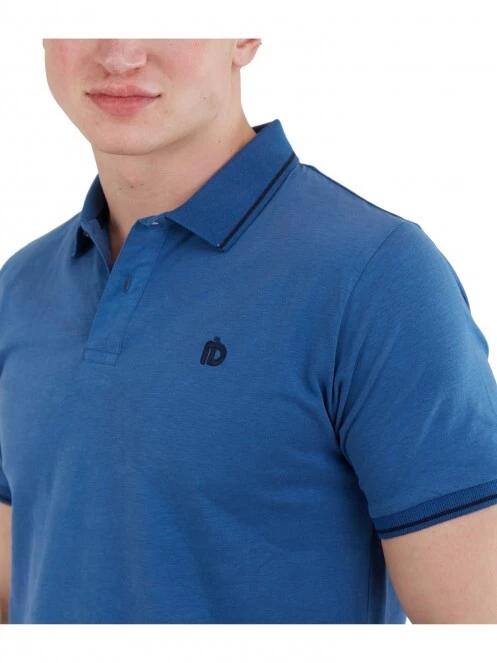 Fundango Incognito Mono Poloshirt férfi galléros póló sötétkék színben 5