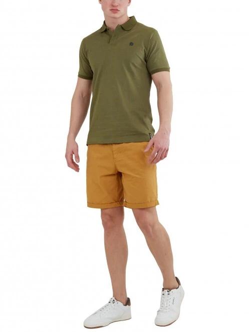 Fundango Incognito Mono Poloshirt férfi galléros póló oliva színben 4