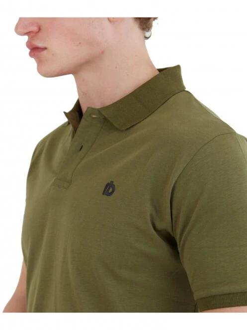 Fundango Incognito Mono Poloshirt férfi galléros póló oliva színben 5