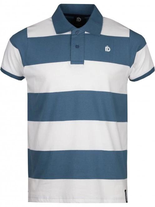 Fundango Incognito Stripe Poloshirt férfi galléros póló kék színben 7