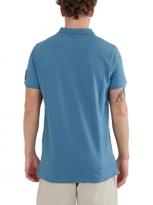 Fundango Molton Poloshirt férfi galléros póló kék színben 3