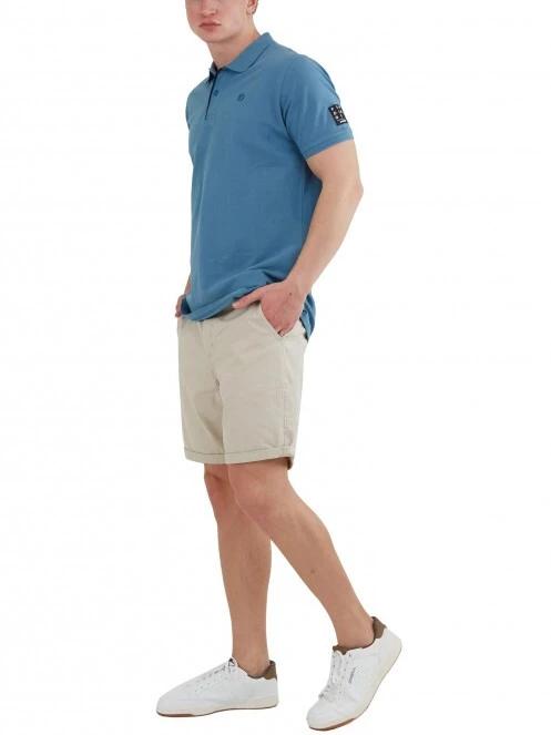 Fundango Molton Poloshirt férfi galléros póló kék színben 4