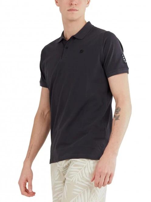 Fundango Molton Poloshirt férfi galléros póló fekete színben 2