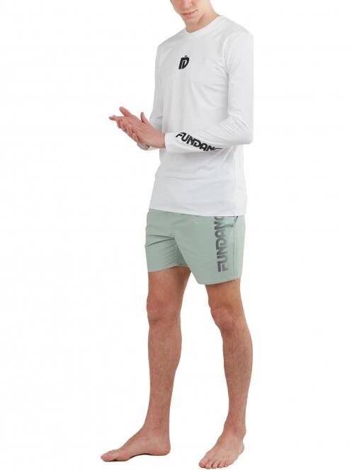 Fundango Manado Long Rashguard férfi hosszú ujjú lycra fehér színben 4