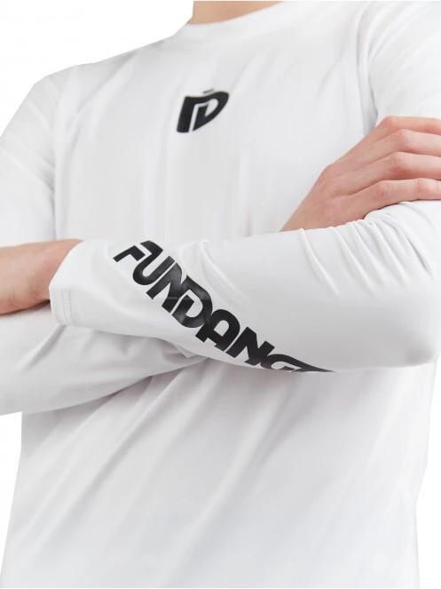 Fundango Manado Long Rashguard férfi hosszú ujjú lycra fehér színben 5