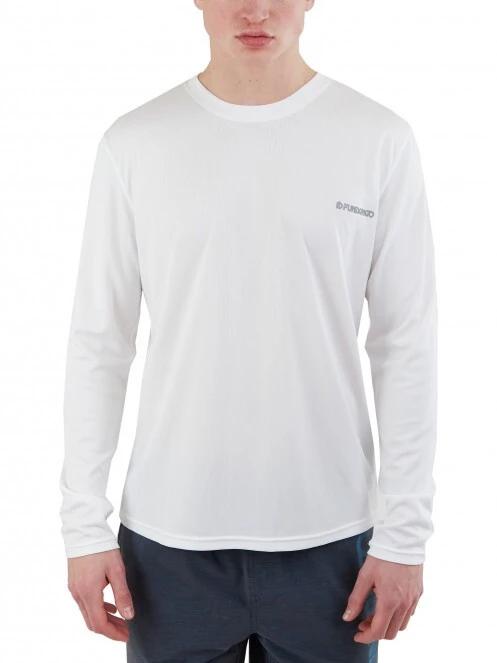 Fundango Maurice Long Rashguard férfi hosszú ujjú lycra fehér színben 2