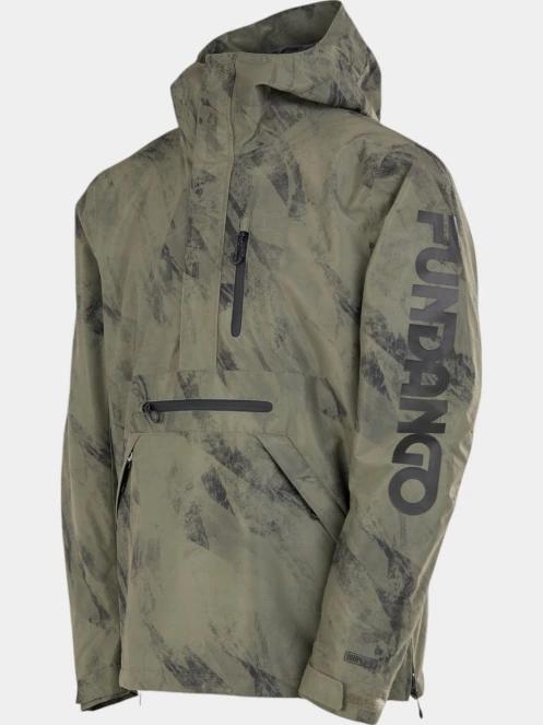 Fundango Tilbury ECO Logo Anorak férfi síkabát zöld színben 11