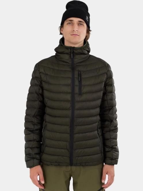 Fundango Rauris Down Jacket férfi tollkabát oliva színben 2