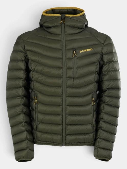 Fundango Rauris Down Jacket férfi tollkabát oliva színben 8