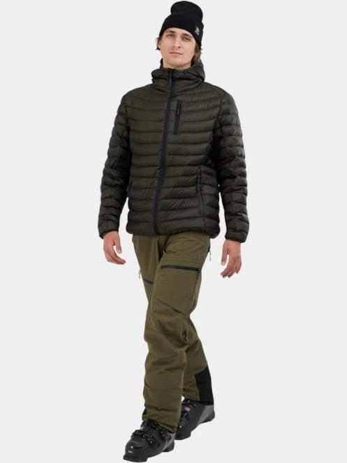 Fundango Rauris Down Jacket férfi tollkabát oliva színben 4